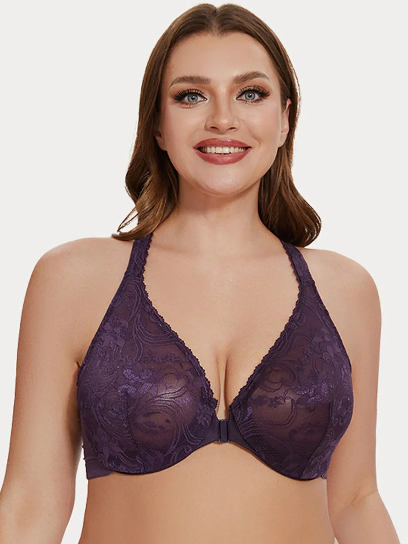 Lace Elegance Front-Close Underwire Bra | KChill - K Chill Collections