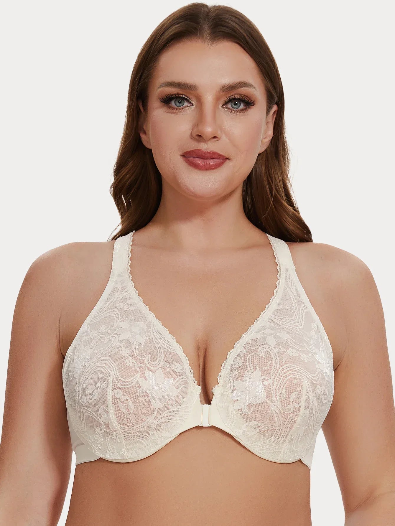 Lace Elegance Front-Close Underwire Bra | KChill - K Chill Collections